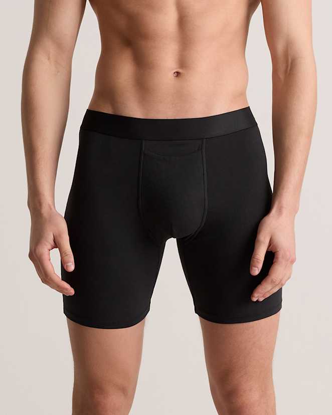 Black<br>Organic Cotton 6'' Boxer Brief (3-pack)