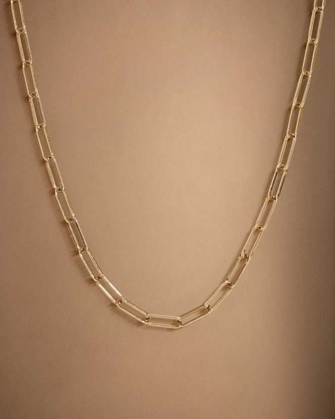 Yellow Gold<br>14K Gold Paperclip Chain Necklace - 2.7mm