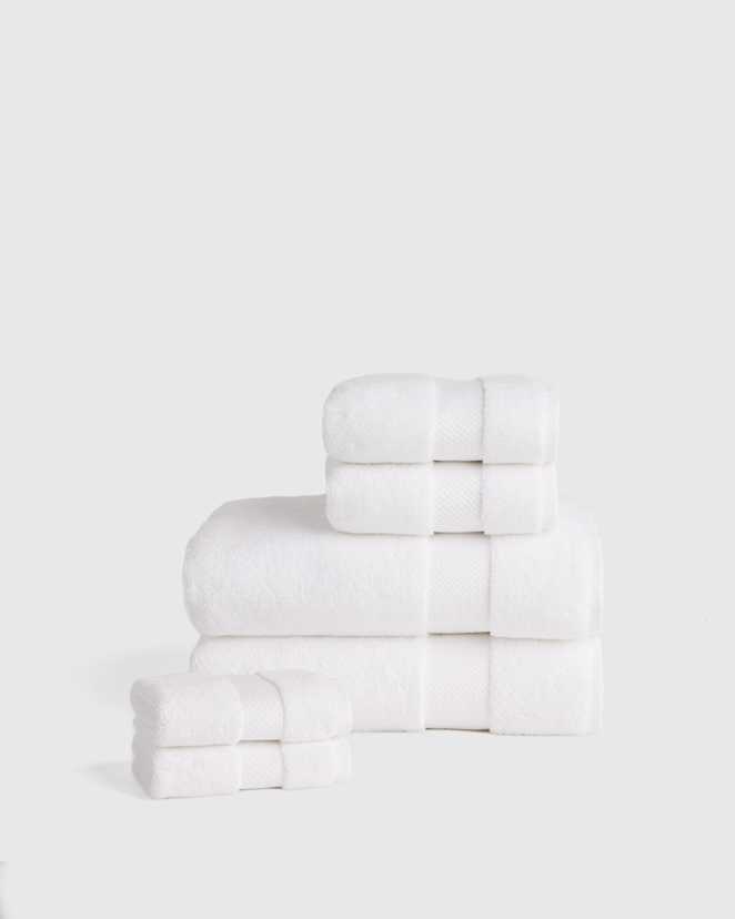 White<br>Turkish Ultra Plush Bath Towel Bundle
