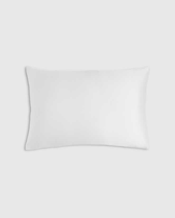 White<br>100% Mulberry Silk Pillowcase