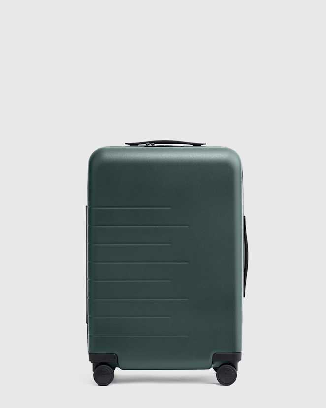 Dark Green<br>Expandable Carry-On Suitcase