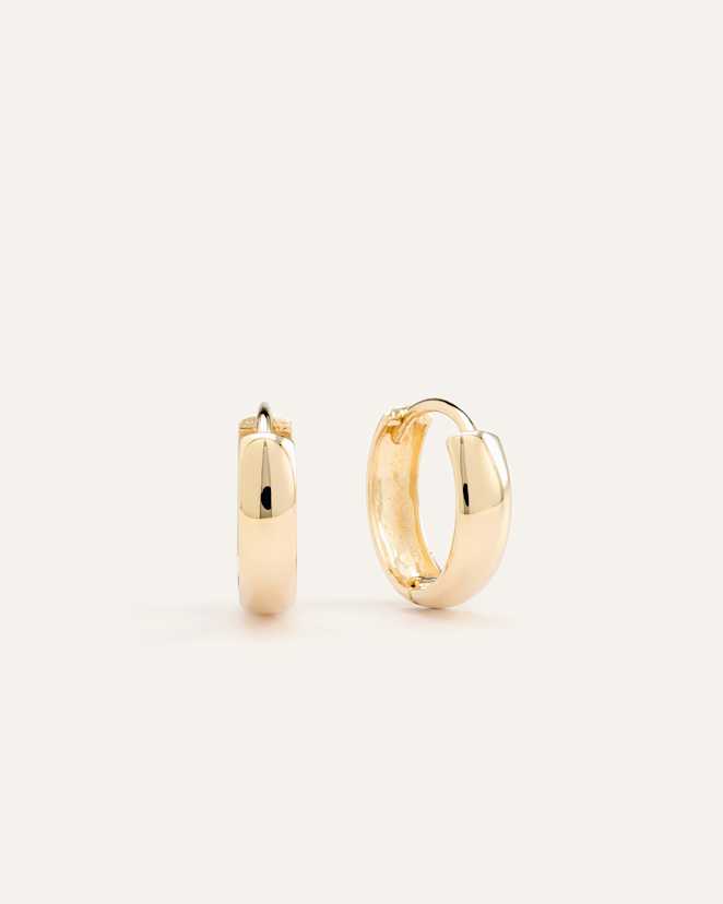 Yellow Gold<br>14K Gold Bold Hoops