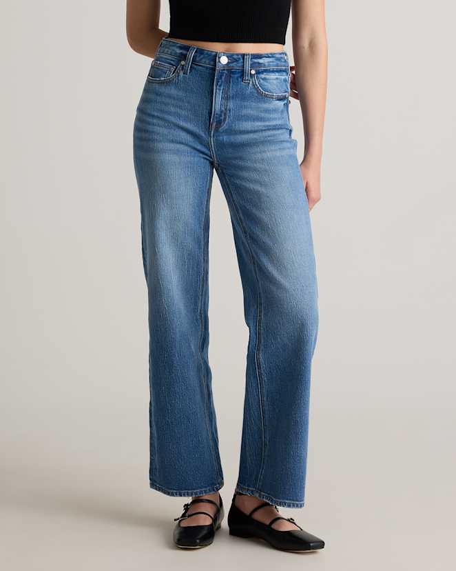 Atlantic Blue<br>Bella Stretch Relaxed Straight Jeans